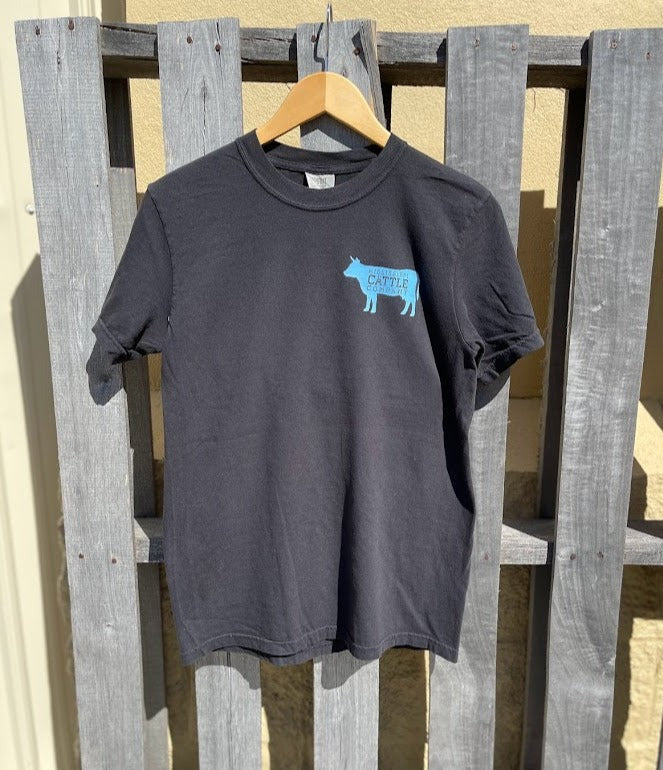 Mississippi Cattle Company MSCATTLESS-16 Black Short Sleeve Comfort Color T-Shirt