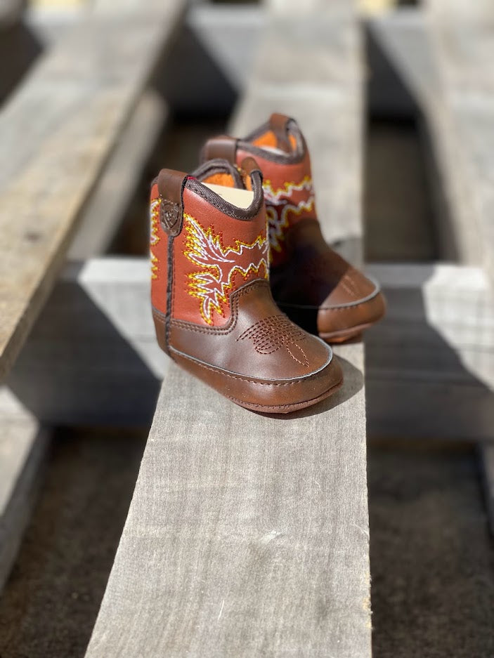 Infant Ariat A442001402 LIL'STOMPERS Workhog Brown Boot (SHOP IN-STORES TOO)