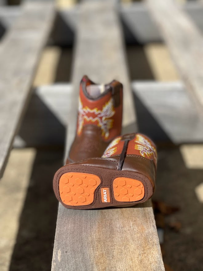 Infant Ariat A442001402 LIL'STOMPERS Workhog Brown Boot (SHOP IN-STORES TOO)