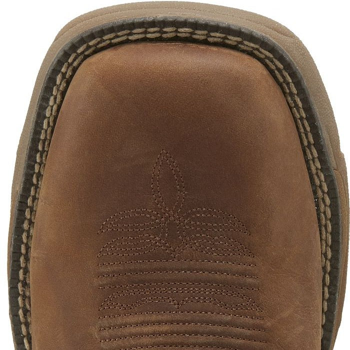 Justin WK4330 Men's 11" Rush Rustic Tan Waterproof Square Toe Boots