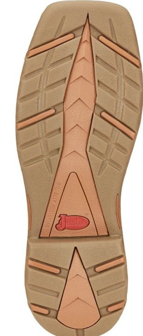 Justin WK4330 Men's 11" Rush Rustic Tan Waterproof Square Toe Boots