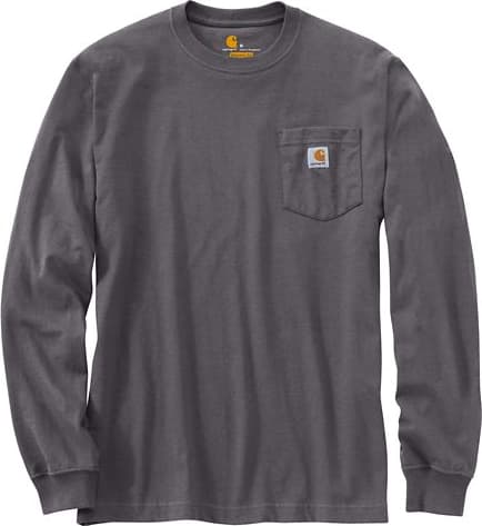 Carhartt K126-CRH Carbon Heather Workwear Pocket Long Sleeve T-Shirt