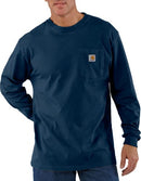 Carhartt Navy Workwear Pocket Long Sleeve T-Shirt