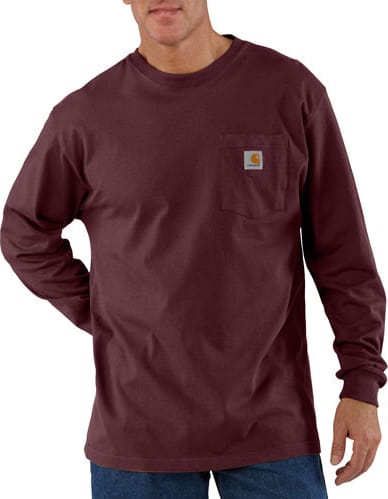 Carhartt K126-PRT Port Workwear Pocket Long Sleeve T-Shirt