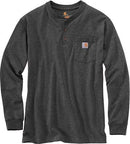 Carhartt Carbon Heather Workwear Long Sleeve Henley T-Shirt
