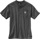 Carhartt Carbon Heather Workwear Short Sleeve Henley Pocket T-Shirt