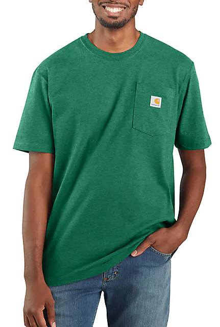 Carhartt K87-G55 North Woods Heather Workwear Short Sleeve Pocket T-Shirt