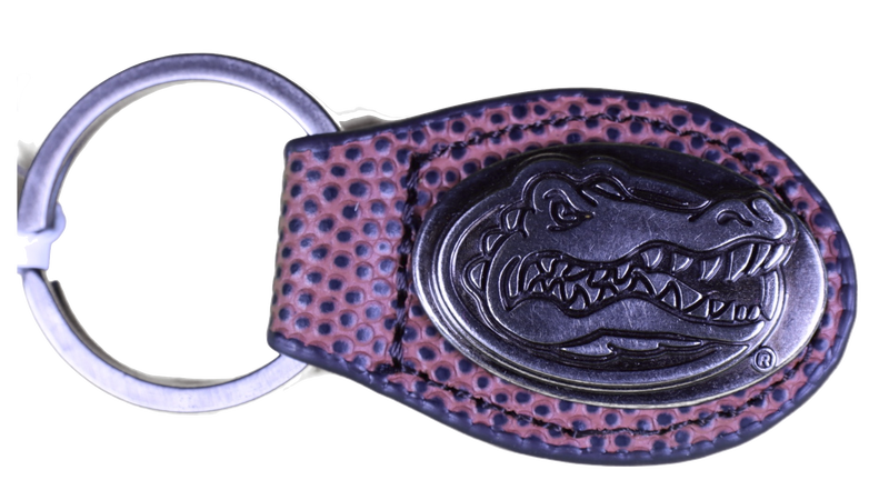 Zep-Pro KL6-FTBL-UFL Florida Gators Small Football Grain Oval Concho Key Chain