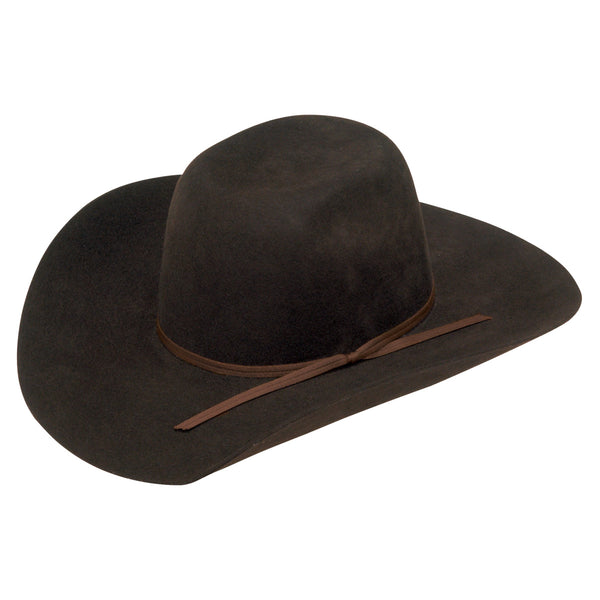 Youth Twister T7234447 Chocolate Wool Cowboy Hat