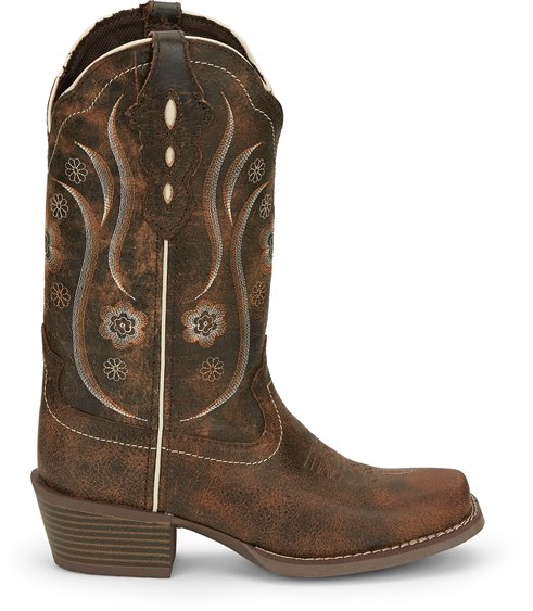 Women's Justin GY2937 Jessa Brown Square Toe Boot