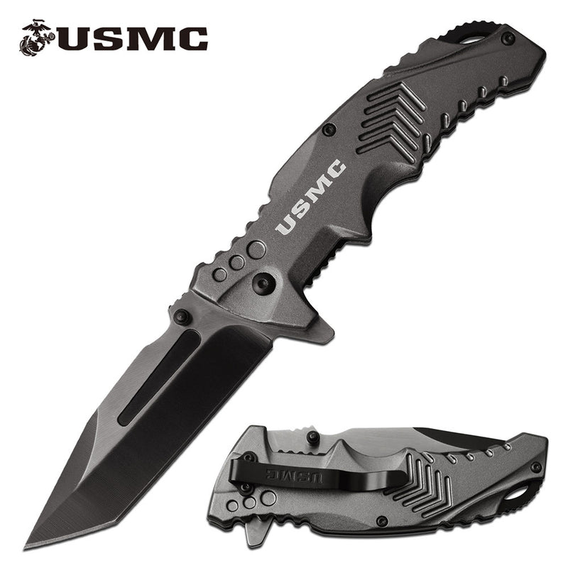 USMC M-A1058GY GREY SPRING ASSISTED KNIFE