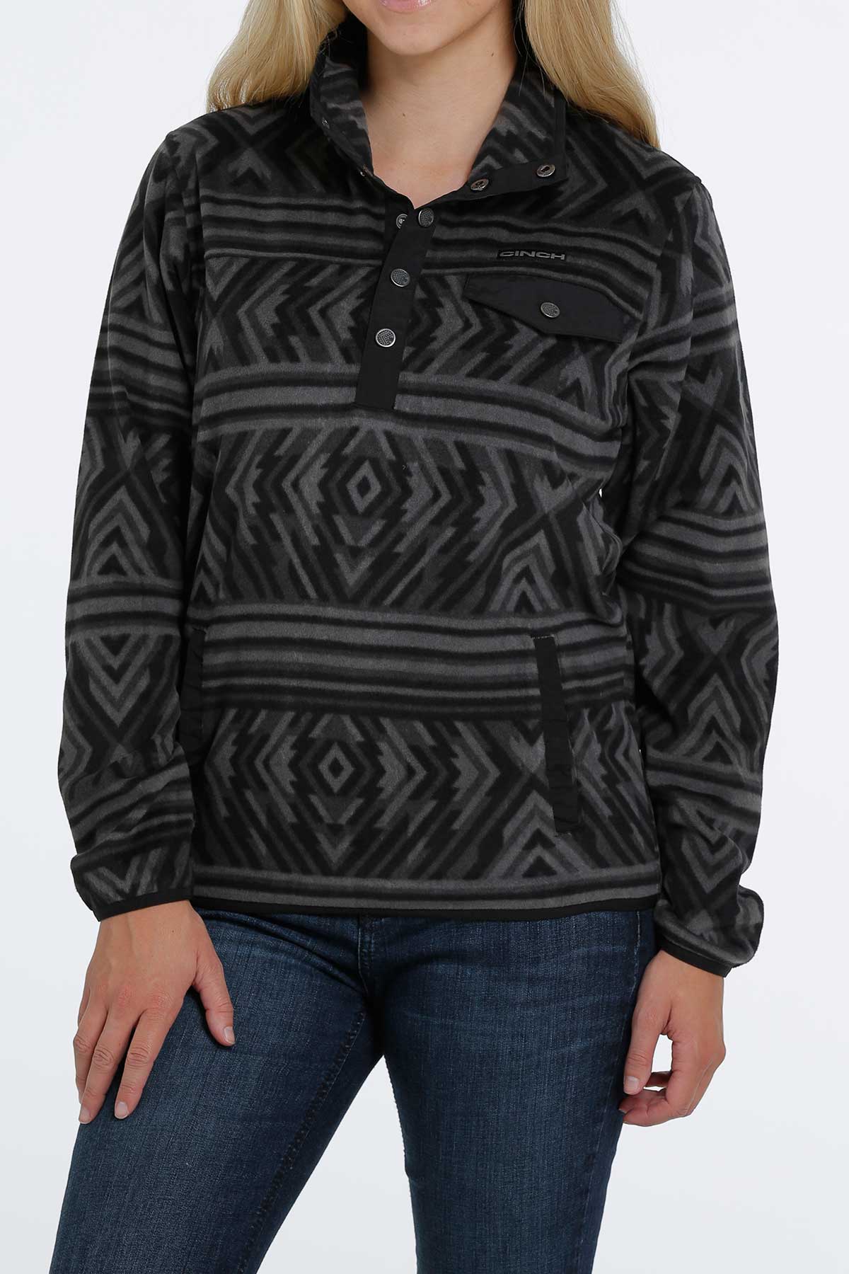 Women's Cinch MAK9819002 1/2 Snap Printed Fleece Pullover (SALE)