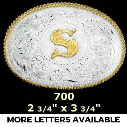 Montana Silversmiths 700 Initial Buckles