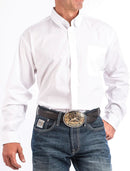 Men's Cinch MT10320020 Solid White Classic Fit Button Down Long Sleeve Shirt