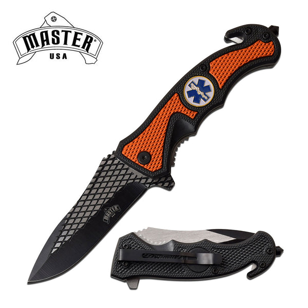 MASTER USA MU-A069OR SPRING ASSISTED KNIFE