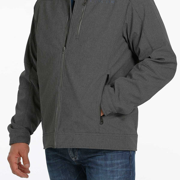 Cinch MWJ1539003 Men's Charcoal Conceal Carry Textured Bonded Jacket