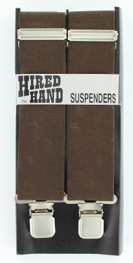 Nocona N8510002 Brown Elastic Suspenders