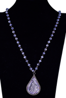 Crystal Necklace w/Animal Print Crystal Accent NKZ190525-108