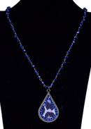 Crystal Necklace w/Animal Print Crystal Accent NKZ190525-91