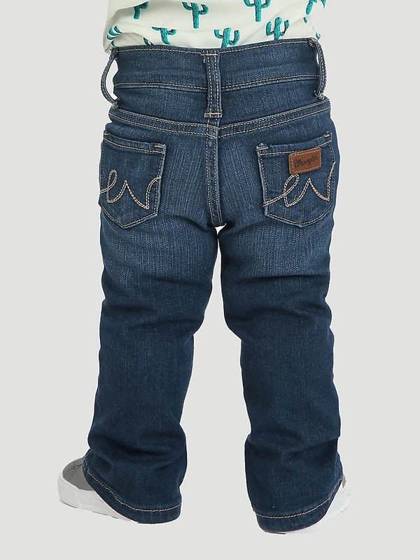 Baby Girl's Wrangler PQJ113D Denim Western 5-Pocket Skinny Jeans (0/3M-4T)