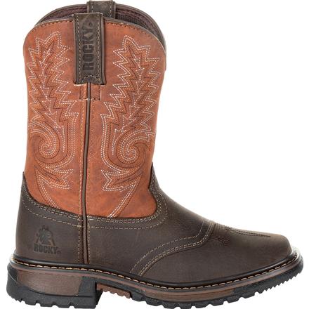 Children's Rocky RKW0257C Ride FLX Western Wide Square Toe Boot