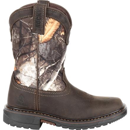 Children's Rocky RKW0258C Ride FLX Waterproof Western Wide Square Toe Boot