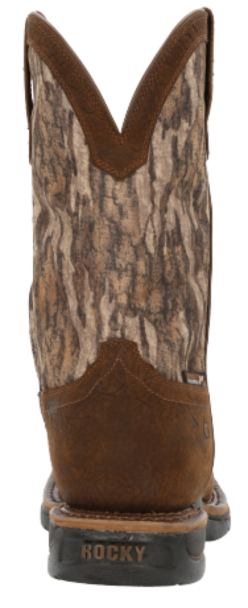Rocky RKW0358 Men's 11" Long Range Soft Toe Mossy Oak Waterproof Western Boot *Closeout*