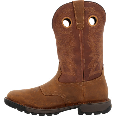 Rocky RKW0380 Men's 11" Legacy 32 Brown Waterproof Soft Toe Western Square Toe Boot (SHOP IN-STORE TOO)