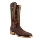 R. Watson RW7112-2 13" Cognac African Cape Buffalo/Sierra Ranch Top Wide Square Toe