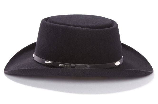 Stetson 5X Royal Flush Black Felt Hat Discontinued