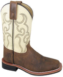 Children's Smoky Mountain 3705C Brown/Cream Square Toe Boot