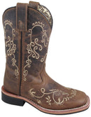 Youth Smoky Mountain 3845Y Marilyn Brown Leather Cowboy Square Toe Boot