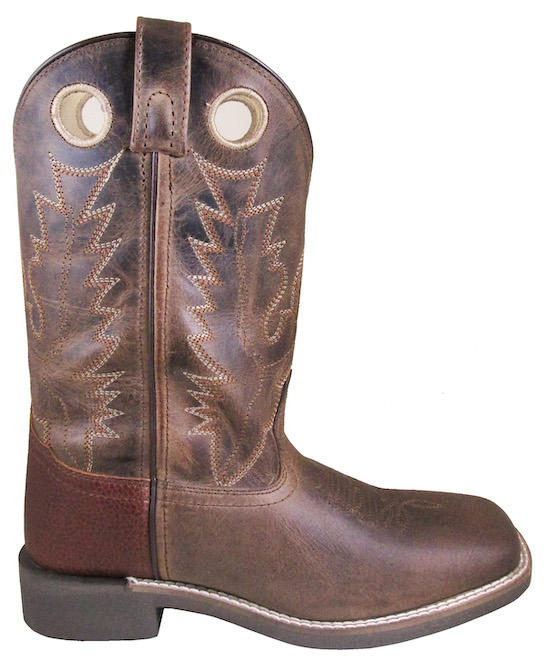 Women's Smoky Mountain 6222 10" Tracie Distressed Brown Wide Square Toe Boot