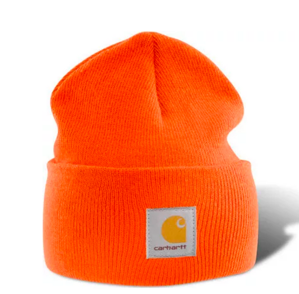 CARHARTT A18-BOG BRITE ORANGE ACRYLIC WATCH HAT