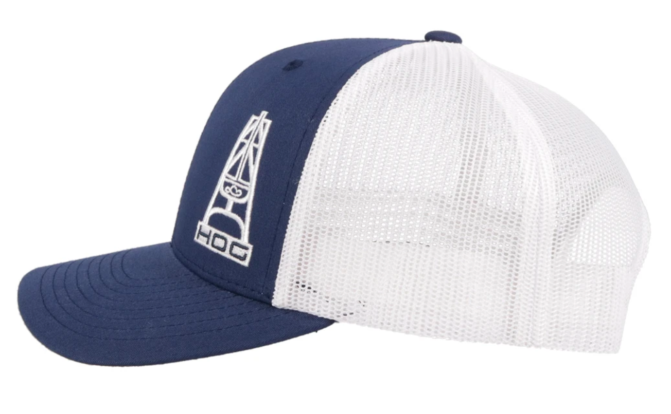 Hooey 3029T-NVWH "HOG" NAVY/WHITE CAP (CLOSEOUTS)