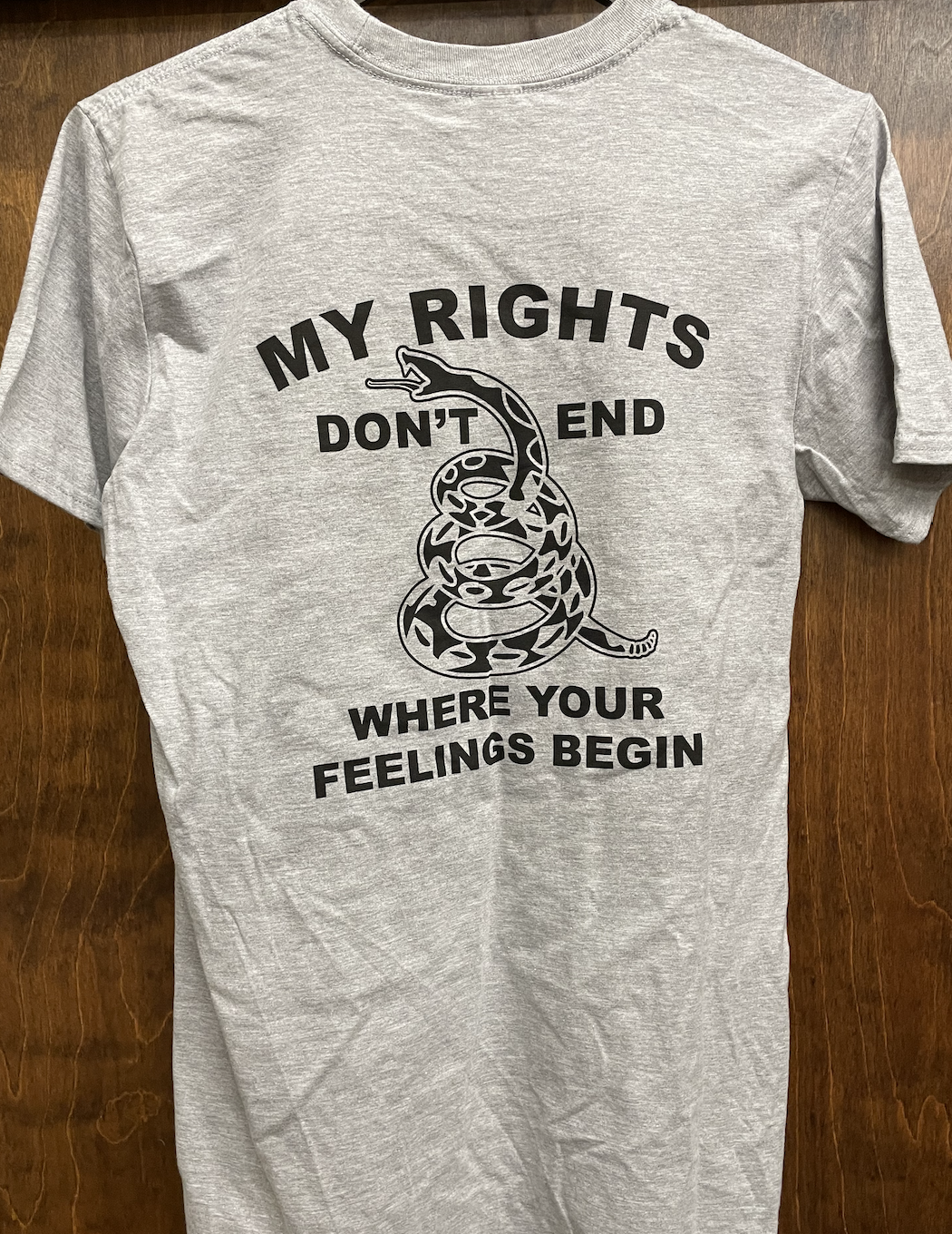 "My Rights" Heather Gray Gildan Soft Short Sleeve T-Shirt *Closeout