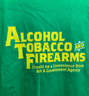 GUN LIFE "ATF" KELLY GREEN GILDAN SOFT SHORT SLEEVE T-SHIRTS *CLOSEOUT