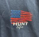 Hunt Life "GONE FISHING" Navy Gildan Soft Short Sleeve T-Shirts *Closeout