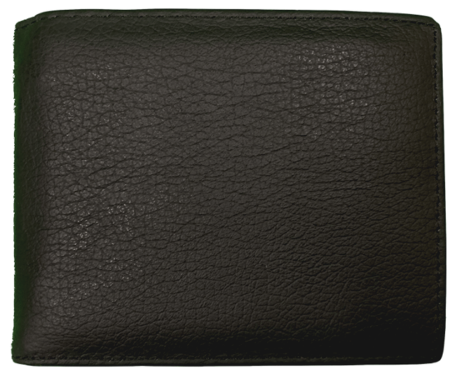 Top Notch Accessories 8882BK Smooth Leather Black Bi-Fold