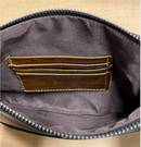 Top Notch Accessories 3064BK Black Cowhide Small Crossbody with Fringe