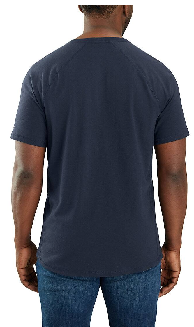Carhartt 104616-446 Men's Light Huron Heather Force® Relaxed Fit Midweight Short Sleeve Pocket T-Shirt