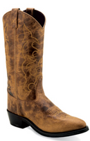 Old West TBM3014 13" Burnt Tan R Toe Boot