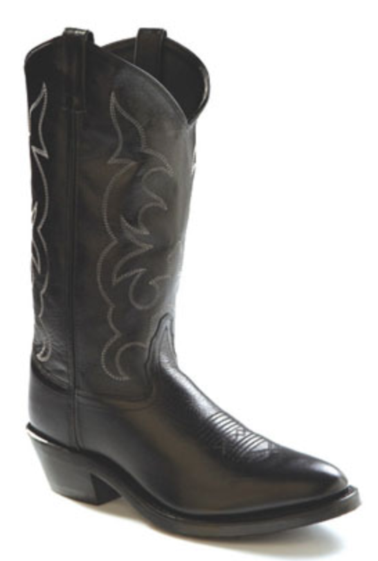 Old West TBM3010 13" Black R Toe Boot