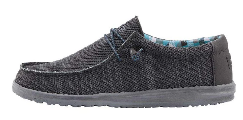 Men's Hey Dude 110354000 Wally Sox Charcoal Shoe
