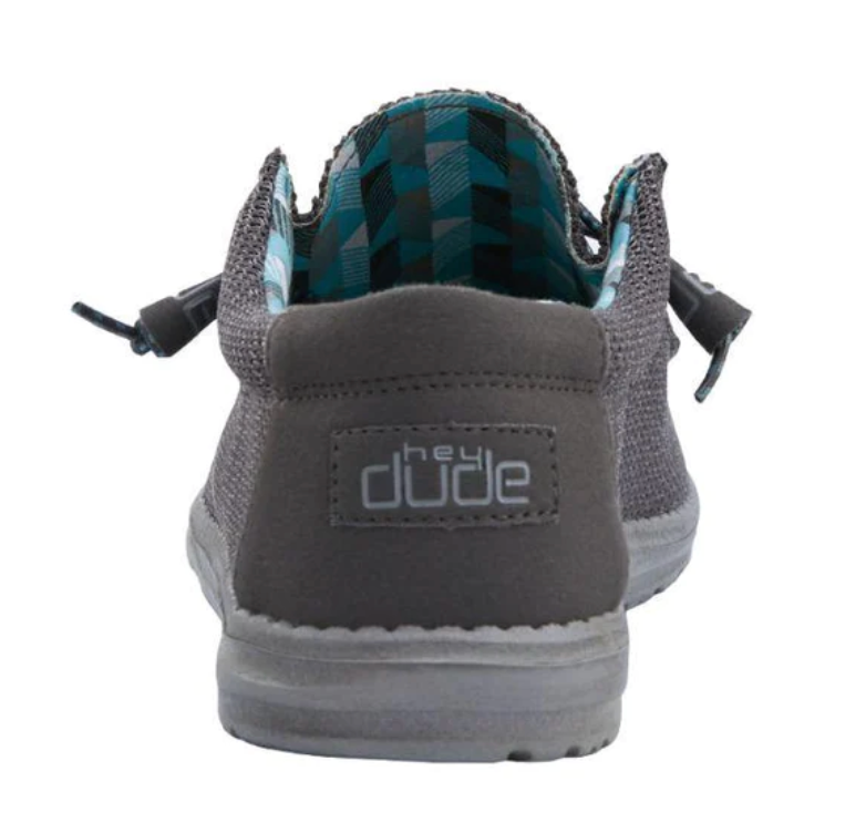 Men's Hey Dude 110354000 Wally Sox Charcoal Shoe