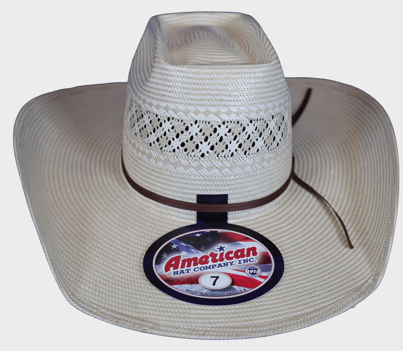 American 1011 Up North (UN) Crease & 4 1/4" RC Brim Drilex Sweatband Straw Hat