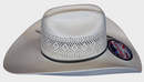 American Hat company straw hat side view. 