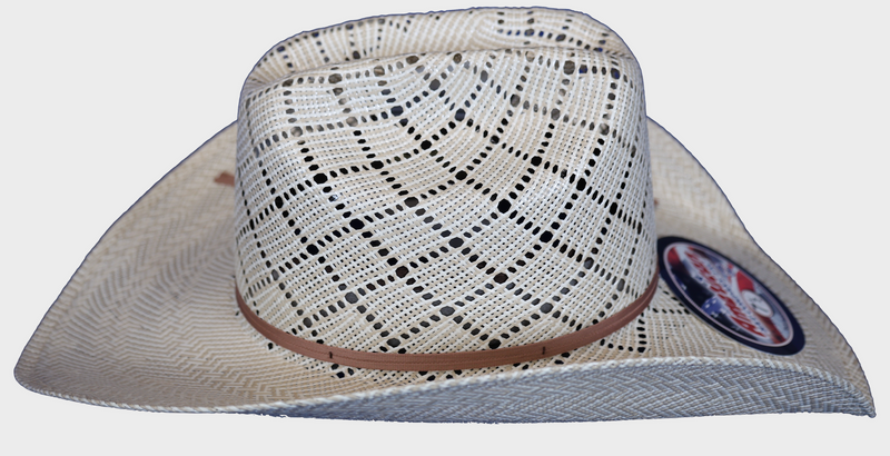 American 5050 Rancher Crease Crown 4 1/4" Rancher Crease Brim Drilex Sweatband Straw Hat