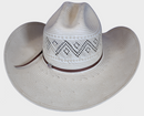 Rear view straw cowboy hat. 