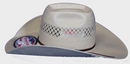 American Hat Company straw cowboy hat with Up North crown shape and Cool Hand Luke brim shape. Side View